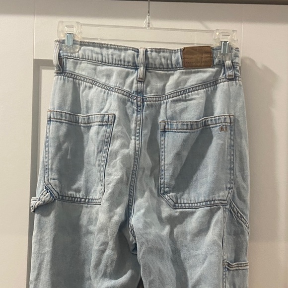 American Eagle Light Blue Denim Jean Joggers Size 00 - Picture 11 of 13